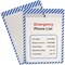 C-Line Products Safety Striped Shop Ticket Holders, Blue/White Stripes, 9 x 12, PK25 44105 - alternate 2